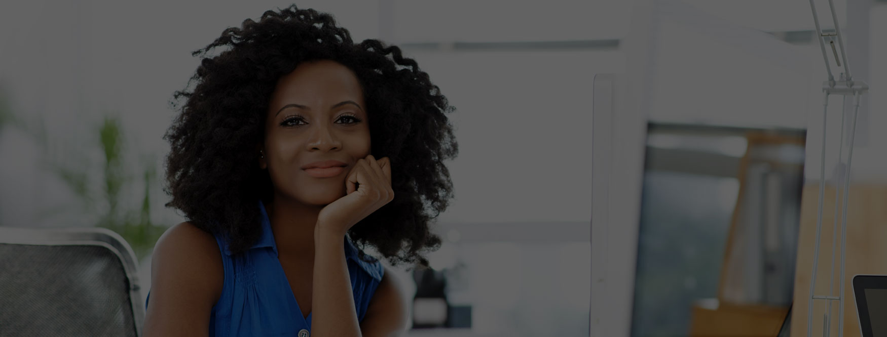 woman at desk