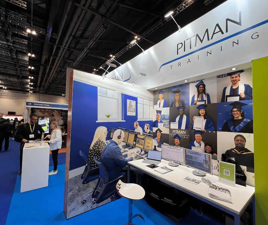 Pitman Training Display Booth at the International Franchise Show at ExCel in London